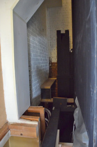 Pipes alongside the Swell box