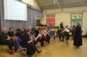 The band plays