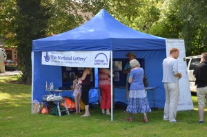 Heritage Lottery Funded Magdalene Tower display tent