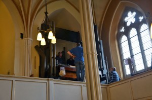 Looking inside the Great and Choir organs