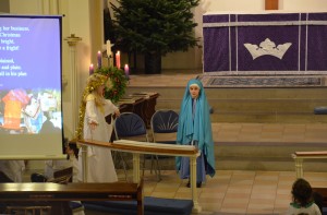 An angel appears to Mary