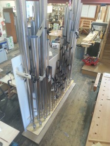 Waldhorn pipes in FH Browne & Sons workshop