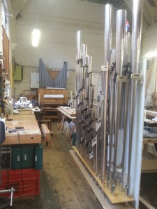 Waldhorn pipes in FH Browne & Sons workshop