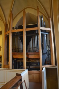 The new Great casework awaiting the front pipes