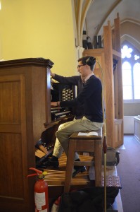 Jacob at the console