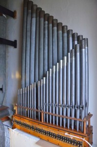 The completed Viol pipes (8ft and 4ft) now including the previously missing 12 4ft pipes