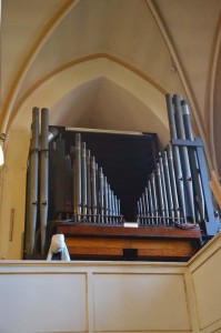 View of the Great organ on 1 November