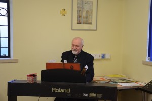 Dave in full flow at the keyboard