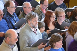 David Bowers singing solo in John Thomson's Benedictus and Osanna