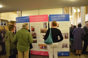 Looking at the organ banners during the interval