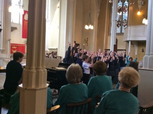 SMSG Junior School choir and the Magnificent Men in their flying machines