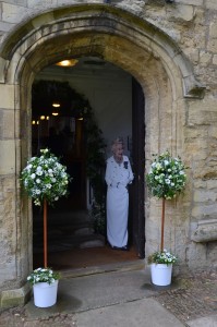 Her Majesty at the door