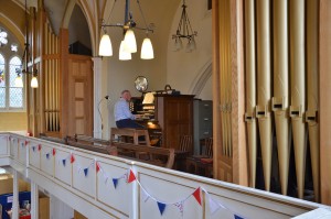 David plays the Willis organ