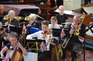 Strings, brass and drums