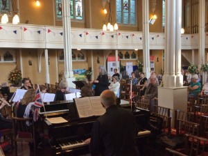 SMSG church band and audience