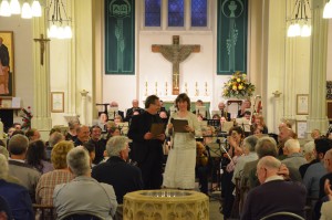 Anna presents a pipe dedication to David and MK Sinfonia