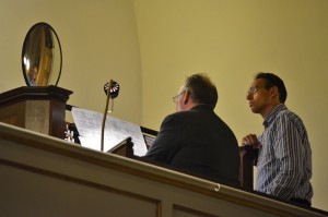 Roger and Jonathan at the console
