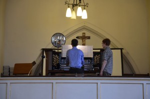 Jacob plays the Willis organ