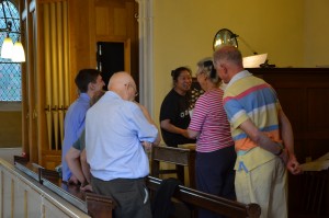 Organ workshop laughter