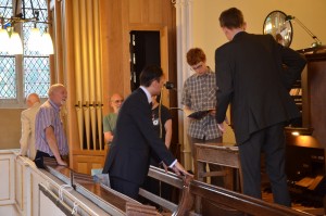 Jonathan arrives at the end of the workshop