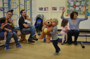 Action songs and dancing