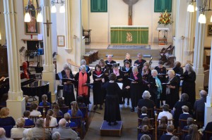 Kath conducts the Parish Singers