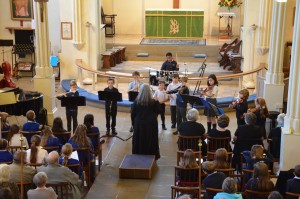 Lesley conducts SMSG school orchestra
