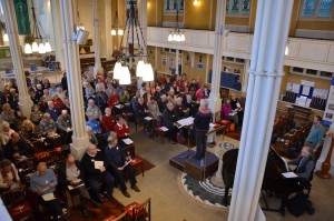 Jane welcomes 150 singers