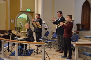 Trumpets and timpani for Old Hundredth