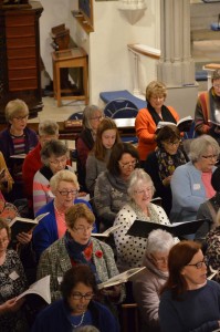Singers during the concert