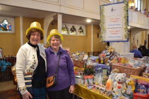 Kath and Nina with the Golden Spot Tombola