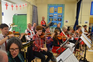 The string section
