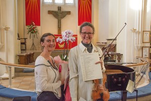 Smiles after lovely music