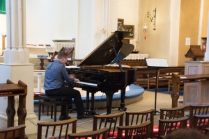 Tyler Hay at the piano