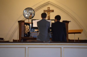 Jacob plays the Willis pipe organ