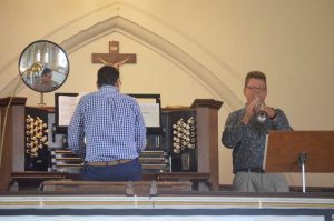 Bach played on organ and trumpet