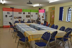 Parish Hall all set up for the social evening