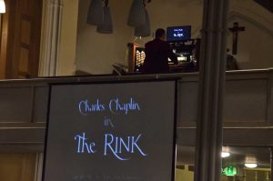 Donald and the Willis organ provide soundtrack for The Rink