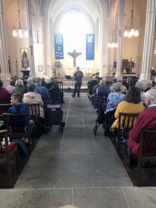 Peter Eales sings on Thursday