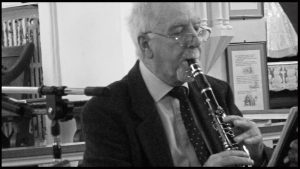 David Roberts and his clarinet