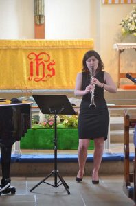 Emma Davies plays clarinet
