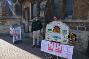 Street organ playing outside for Heritage Open Days