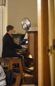 Alex Aitken at the console
