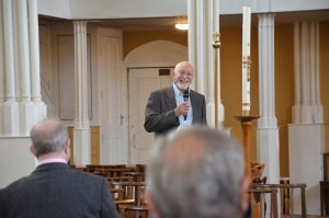 Dave welcomes the audience