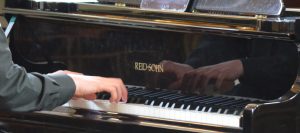 Adam Parrish's fingerwork at the piano