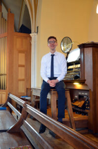 Jacob Collins at the Willis console