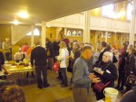 The refreshment queue at break time