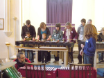 Learning a tune on Marimba