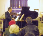 Maurice plays his violin