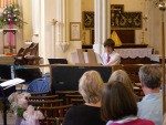 Jacob starts with a piece on his electronic organ